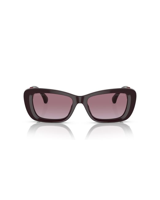 Chanel Black Sunglass Rectangle Sunglasses Ch5514