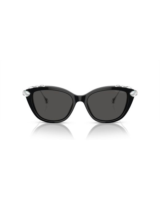 Swarovski Black Sk6010f Low Bridge Fit Sunglasses