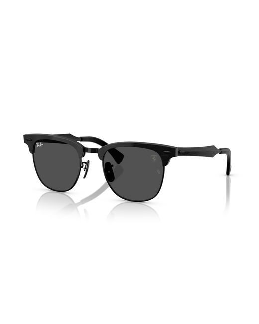 Ray-Ban Black Rb3807m Scuderia Ferrari Collection Sunglasses Frame Grey Lenses