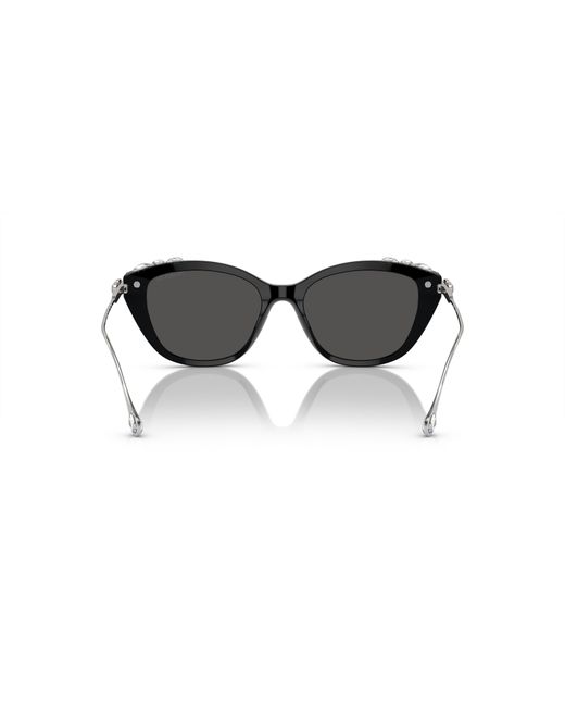 Swarovski Black Sk6010f Low Bridge Fit Sunglasses