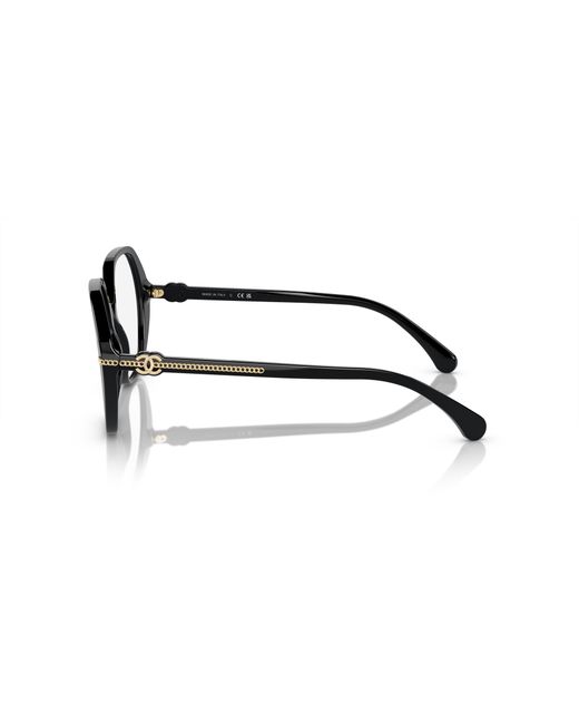Chanel Black Sunglass Square Eyeglasses Ch3458