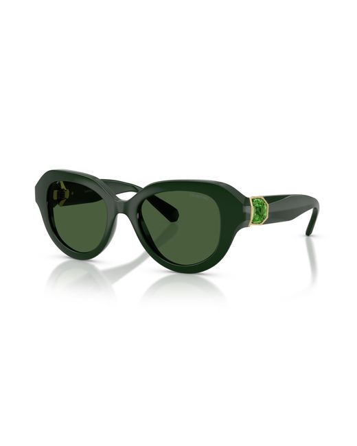 Swarovski Green Sunglass Sk6037