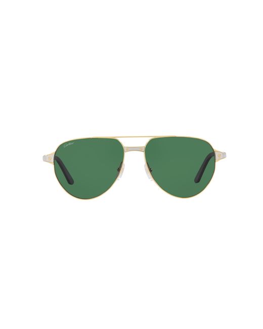 Sunglass CT0425S Cartier de hombre de color Green