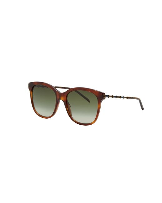 Gucci Multicolor Black Oval-frame Sunglasses