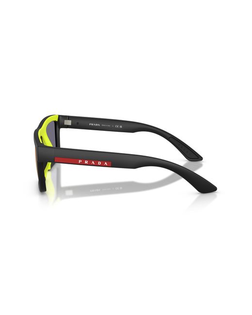 Prada Linea Rossa Black Sunglass Ps A07s for men