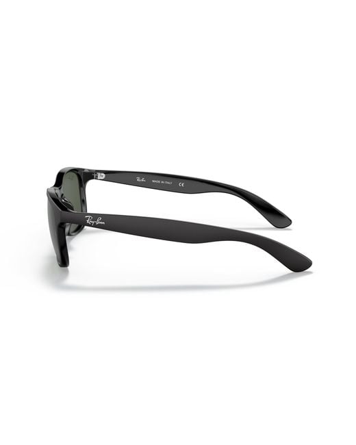 Ray-Ban Black Rb4202 607313 Andy Non-polarized Sunglasses, Matte Brown/brown Gradient, 55 Mm for men