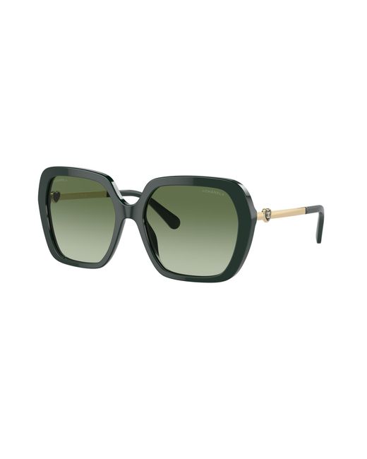 Chanel Green Sunglass Square Sunglasses Ch5521a