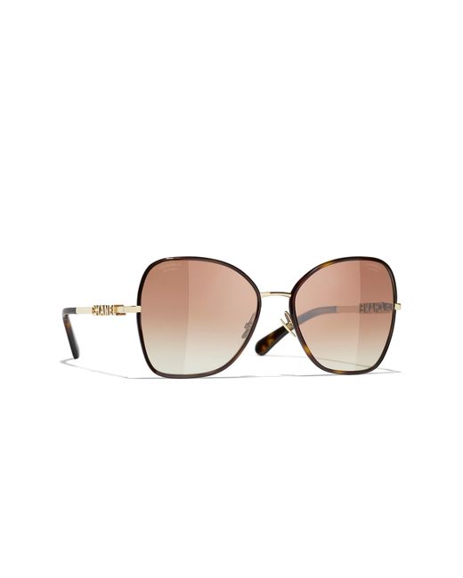 Chanel Black Sunglass Butterfly Sunglasses Ch4283