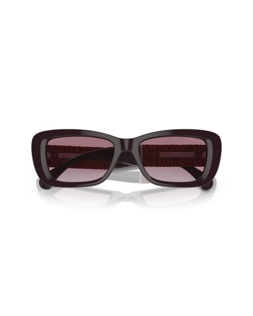 Chanel Black Sunglass Rectangle Sunglasses Ch5514