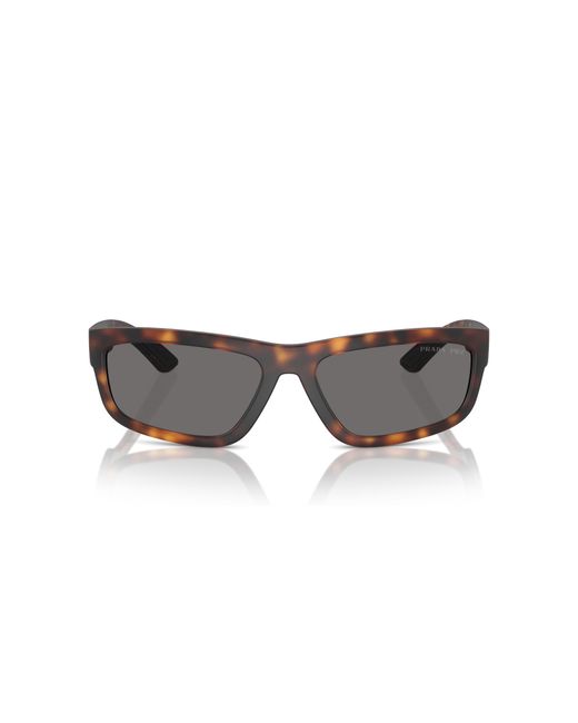 Prada Linea Rossa Black Sunglass Ps 01zsf for men
