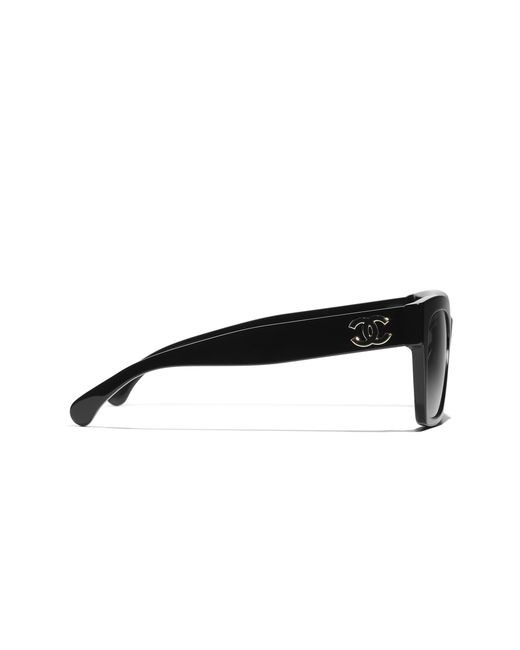 Chanel Black Sunglass Butterfly Sunglasses Ch5557