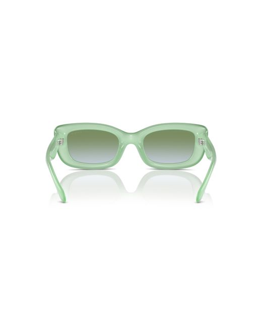 COACH Green Hc8390u Universal Fit Rectangular Sunglasses