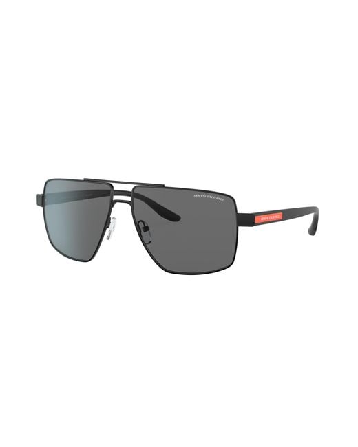 ARMANI EXCHANGE Black Sunglass Ax2037s for men