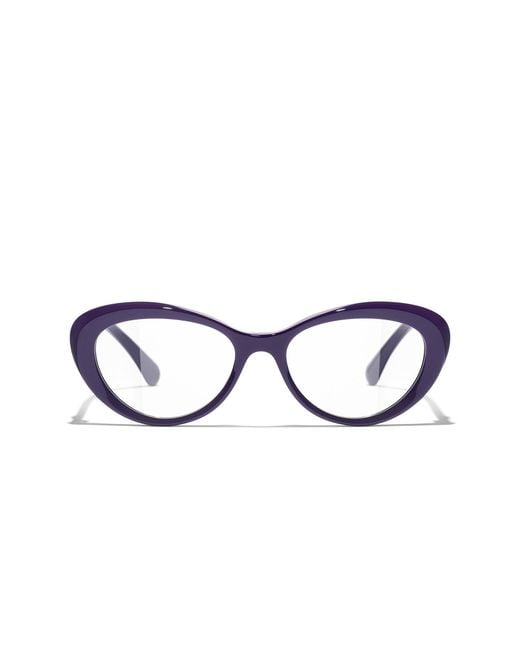 Chanel Black Sunglass Cat Eye Eyeglasses Ch3466