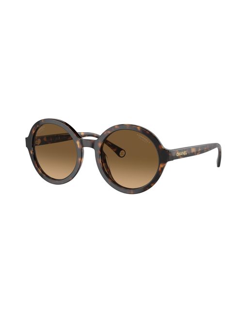 Chanel Black Sunglass Round Sunglasses CH5522U