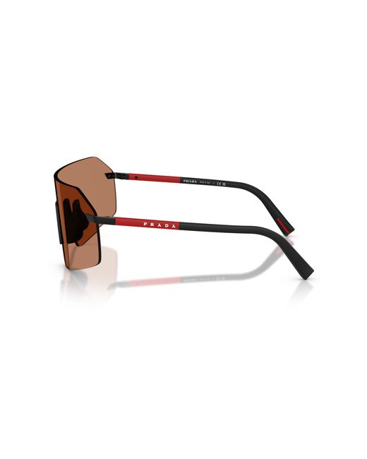 Prada Linea Rossa Black Sunglass Ps B50s for men