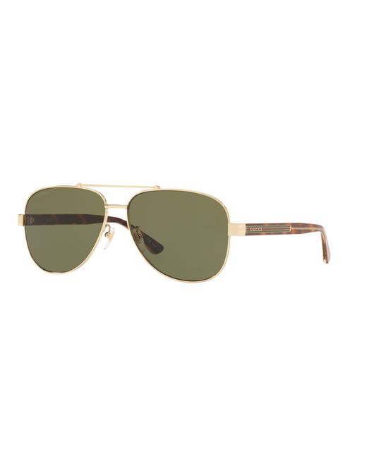 Gucci Green GG0528S 009 Sunglasses for men