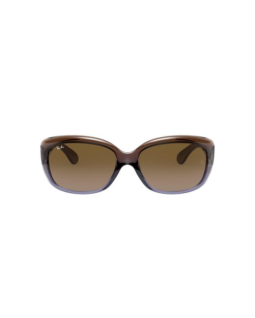 Ray-Ban Black Sunglasses Woman Jackie Ohh - Brown Frame Brown Lenses 58-17