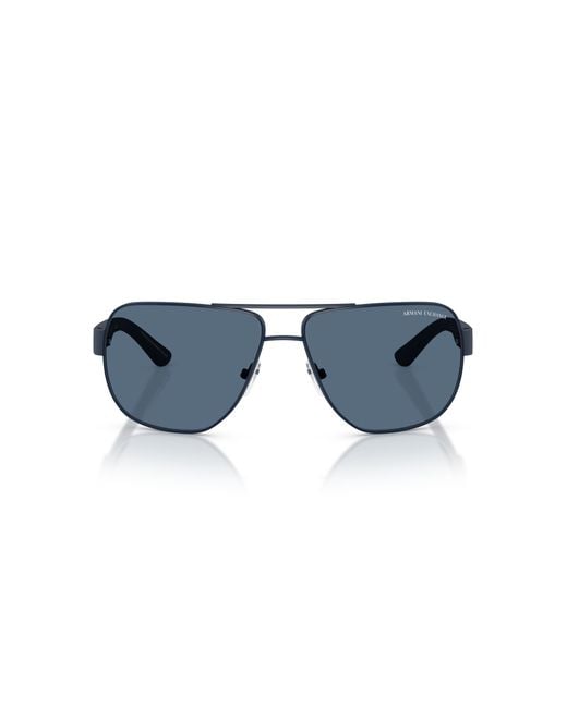 ARMANI EXCHANGE Black Sunglass Ax2012s for men