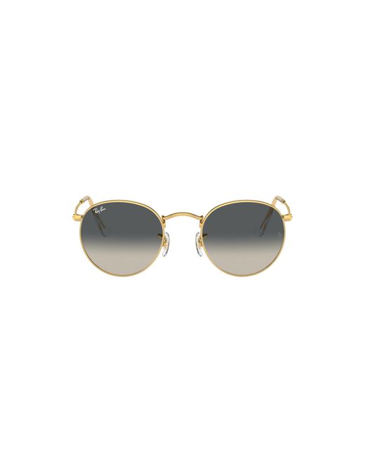 Ray-Ban Black Round Metal Sunglasses Frame Grey Lenses