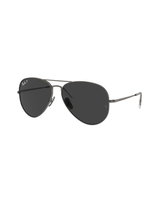 Ray-Ban Black Rb8089 Aviator Titanium Sunglasses