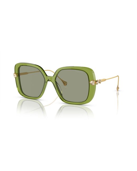 Swarovski Green Sk6011 Sunglasses