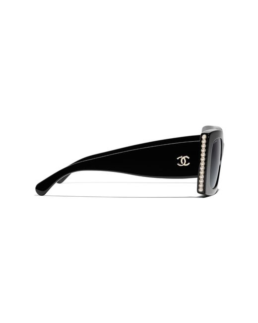 Chanel Black Sunglass Square Sunglasses Ch5480h