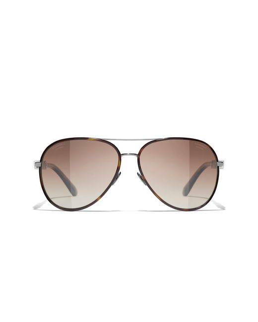 Chanel Black Sunglass Pilot Sunglasses Ch4284b