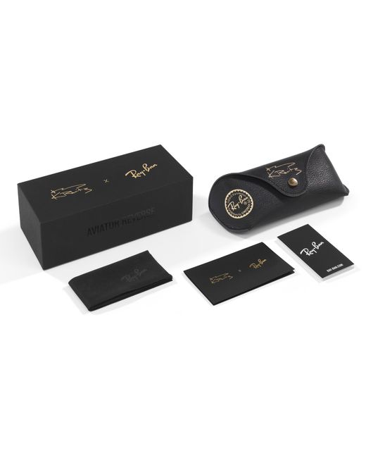 Ray-Ban Black Rbr0101s Aviator Reverse Sunglasses