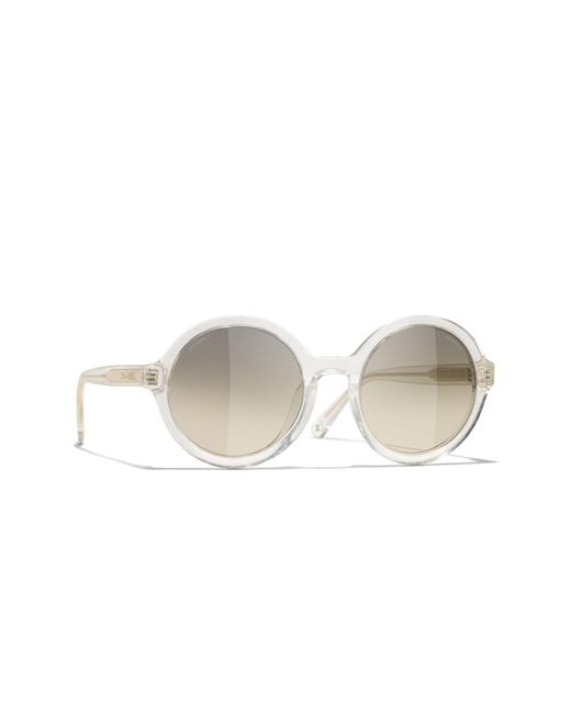 Chanel Black Sunglass Round Sunglasses Ch5522u