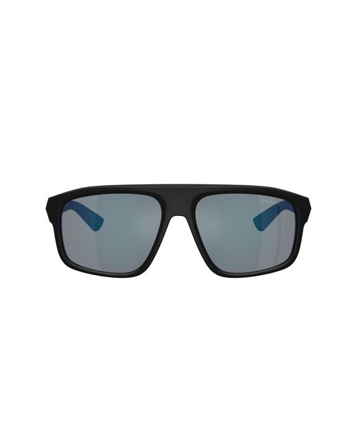 Prada Linea Rossa Black Sunglass Ps B02s for men