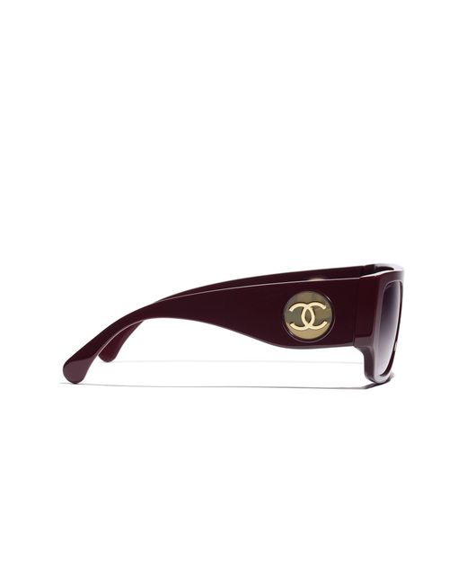Chanel Black Sunglass Square Sunglasses Ch5549