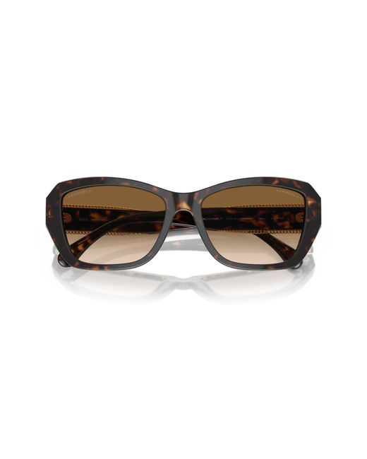 Chanel Black Sunglass Butterfly Sunglasses Ch5516a
