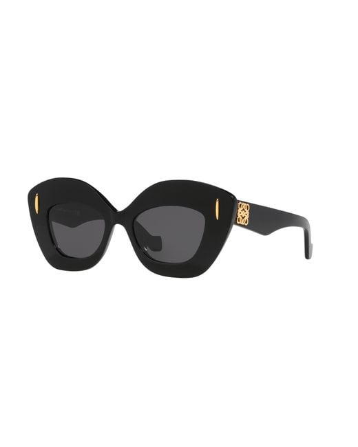 Loewe Black Sunglass Anagram Lw40127i
