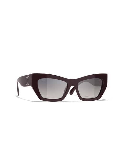 Chanel Black Sunglass Cat Eye Sunglasses Ch5527