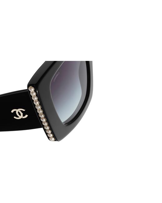 Chanel Black Sunglass Square Sunglasses Ch5480h
