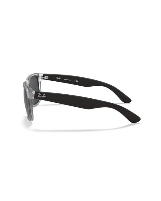 Ray-Ban Black Justin Color Mix Sunglasses Frame Grey Lenses for men