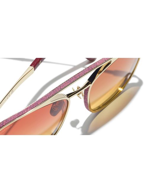 Chanel Black Sunglass Pilot Sunglasses Ch4290q