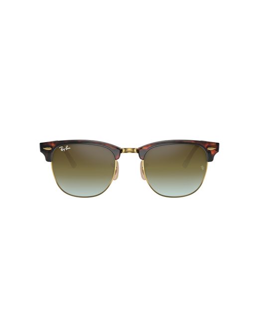 Ray-Ban Black Sunglass Rb3016 Clubmaster Flash Lenses Gradient