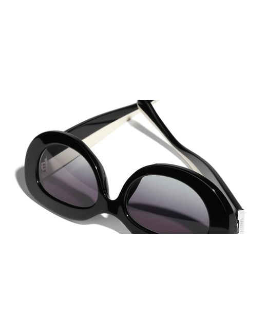 Chanel Black Sunglass Oval Sunglasses Ch5562b Ch5562b