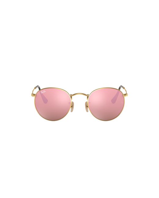 Ray-Ban Black Round Flat Lenses Sunglasses Frame Brown Lenses