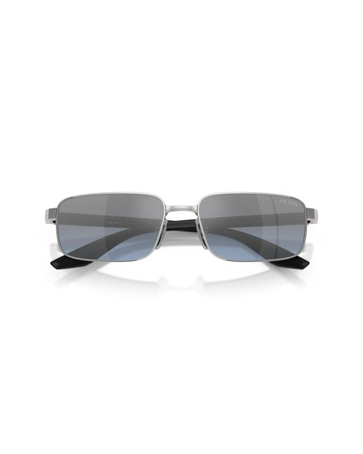 Prada Linea Rossa Black Sunglass Ps B54s for men