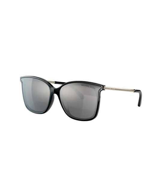 Michael Kors Womens Black Zermatt Square-frame Sunglasses