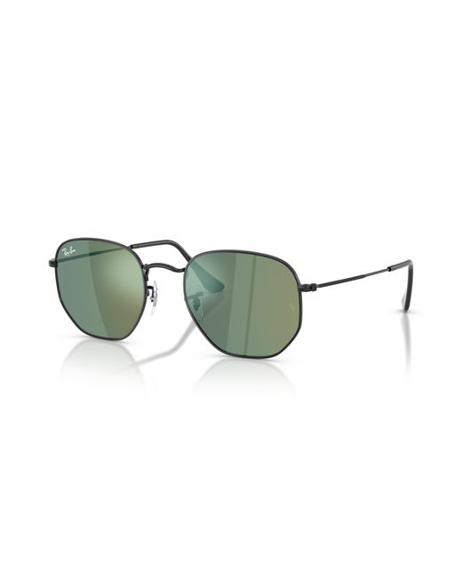 Ray-Ban Green Sunglass Hexagonal Flat Lenses