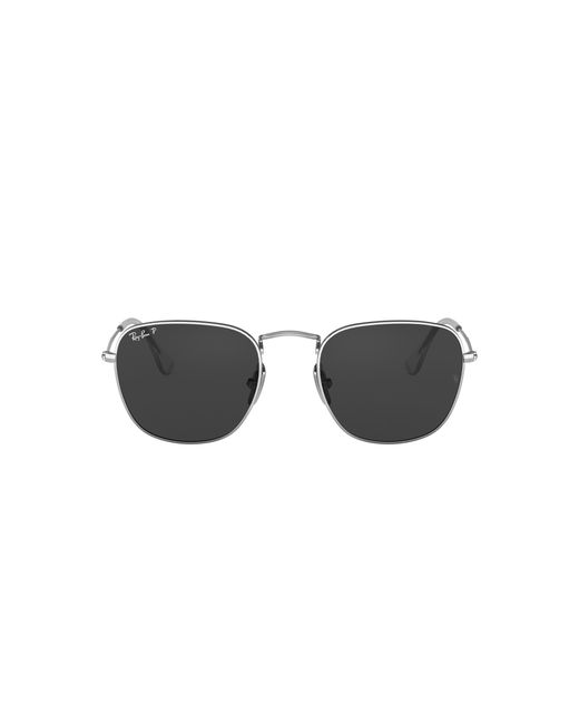 Ray-Ban Frank Titanium Sonnenbrillen Silber Fassung Schwarz Glas Polarisiert 51-20 in Multicolor für Herren