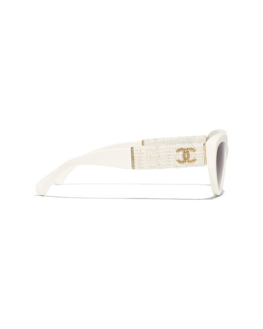 Chanel Black Sunglass Cat Eye Sunglasses Ch5513