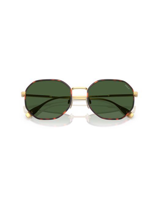 Polo Ralph Lauren Green Sunglass Ph3157 for men