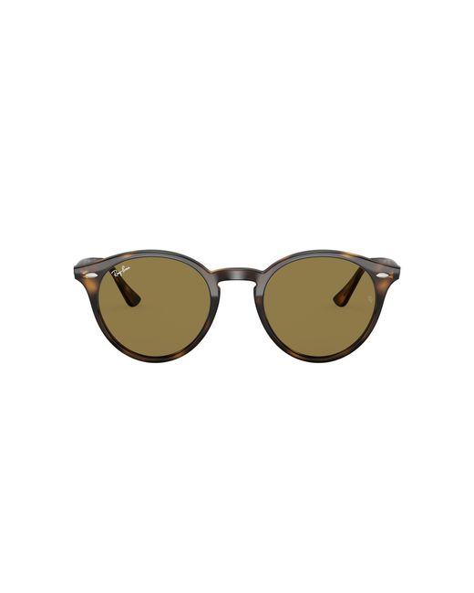 Ray-Ban Brown Rb2180 Round Sunglasses for men