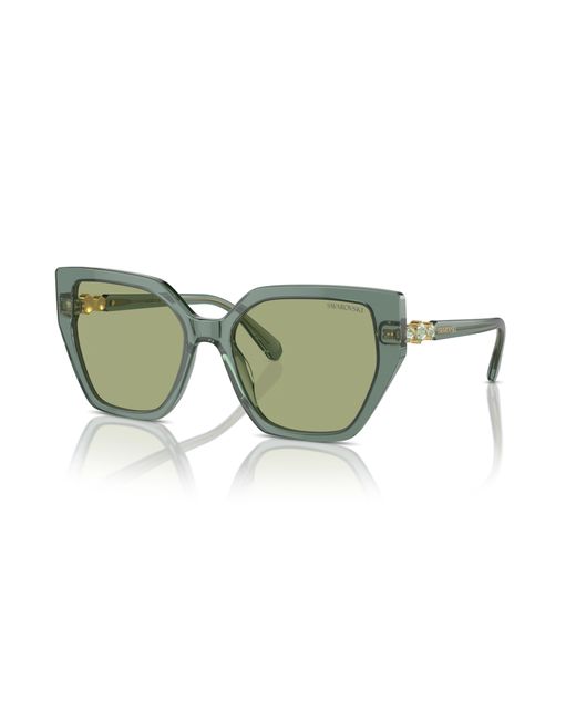 Swarovski Green Sunglass Sk6016