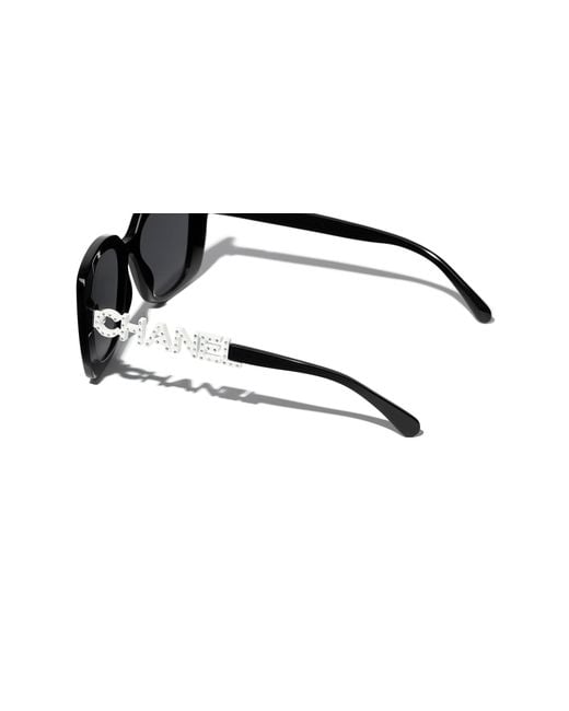 Chanel Black Sunglass Square Sunglasses Ch5422b